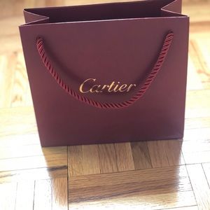 Small Cartier shopping bag with plush case